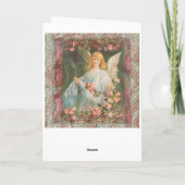 Sympathiekaart Angel en Rozen Kaart (Achterkant)
