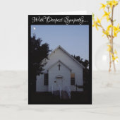 Sympathiekaart "Church Sunset" Kaart (Gele Bloem)
