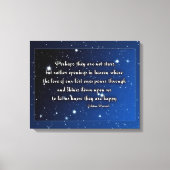 Sympathiekaart Eskimo spreekwoord - sterren Canvas Afdruk (Voorkant)