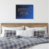 Sympathiekaart Eskimo spreekwoord - sterren Canvas Afdruk (Insitu (Slaapkamer))