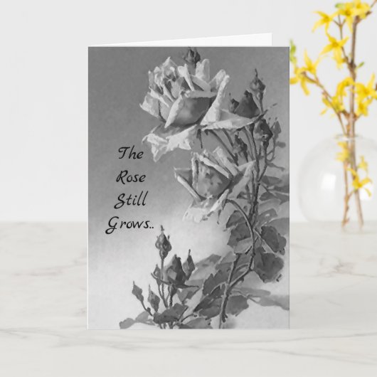 Sympathiekaart Het Roos groeit nog steeds tot voor Kaart (Gele Bloem)