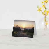 Sympathiekaart (klein) kaart (Gele Bloem)