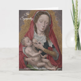 Sympathiekaart Maagd+Kind Hans Memling Schilderij Kaart