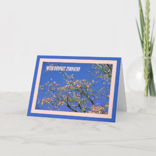 Sympathiekaart met bloeiende boom kaart