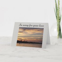 Sympathiekaart met foto van zonsondergang kaart