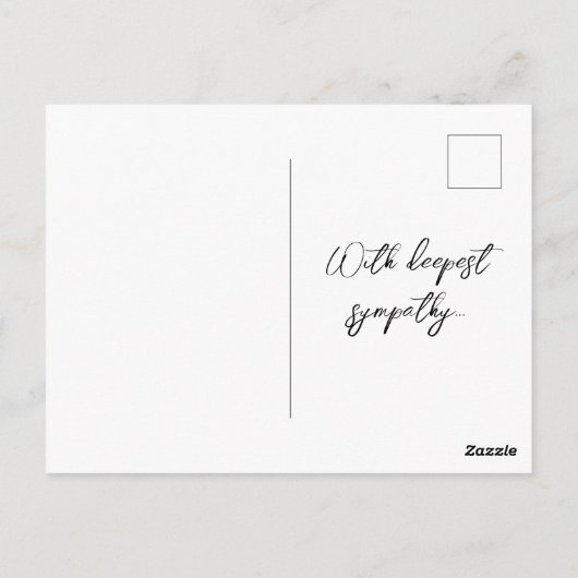  sympathiekaart met handgetekende iris briefkaart (Achterkant)