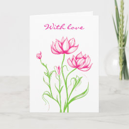 Sympathiekaart met liefde feestdagen kaart