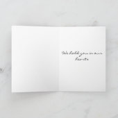 Sympathiekaart met liefde feestdagen kaart (Binnen)