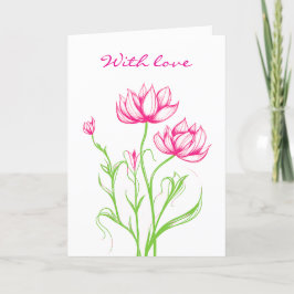 Sympathiekaart met liefde feestdagen kaart