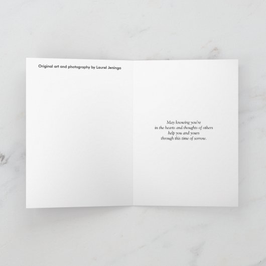 Sympathiekaart met Paarse ventilator Kaart (Binnen)