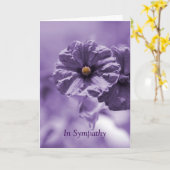 Sympathiekaart met Paarse ventilator Kaart (Gele Bloem)