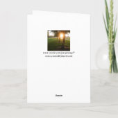 Sympathiekaart met Sunset Design Kaart (Achterkant)