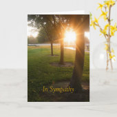 Sympathiekaart met Sunset Design Kaart (Gele Bloem)