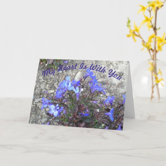 Sympathiekaart - Mijn hart ligt bij jou Kaart (Gele Bloem)