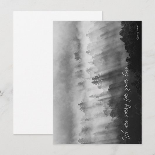 Sympathiekaart - Morning Mist (Voorkant / Achterkant)