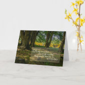sympathiekaart | Serene Forest Glade Wenskaart Kaart (Gele Bloem)