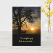 Sympathiekaart verlies moeder, condoleances voor m kaart (Gele Bloem)