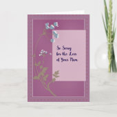 Sympathiekaart verlies van moeder lavender met blo kaart (Voorkant)