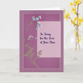 Sympathiekaart verlies van moeder lavender met blo kaart (Gele Bloem)