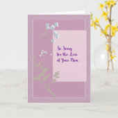 Sympathiekaart verlies van moeder lavender met blo kaart (Gele Bloem)