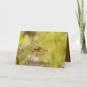 Sympathiekaart - Voor altijd met u (libellen) Kaart