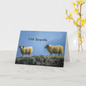 sympathiekaart voor bergschapen kaart (Gele Bloem)