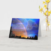 sympathiekaart voor de regenboogbrug kaart (Gele Bloem)