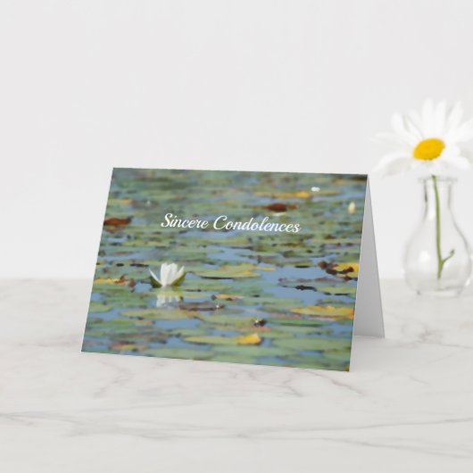 Sympathiekaart voor de Waterverf van het waterlilm Kaart (Kleine Plant)