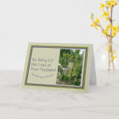 Sympathiekaart voor echtgenoot met bank en Plant Kaart (Gele Bloem)