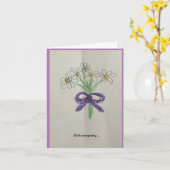 Sympathiekaart voor een dichter kaart (Gele Bloem)