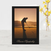 Sympathiekaart voor een Man die van Golf houdt Kaart (Gele Bloem)