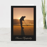 Sympathiekaart voor een Man die van Golf houdt