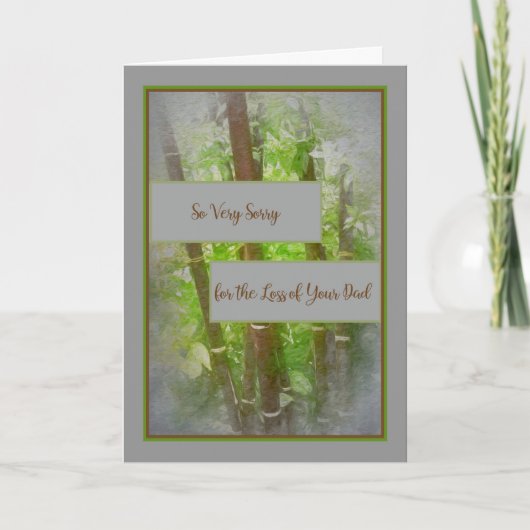 Sympathiekaart voor een vader kaart (Voorkant)
