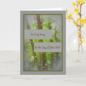 Sympathiekaart voor een vader kaart (Gele Bloem)