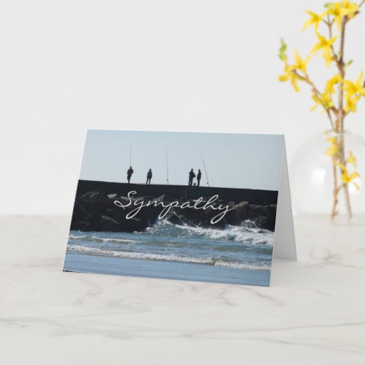 Sympathiekaart voor een vriend die van vissen houd kaart (Gele Bloem)