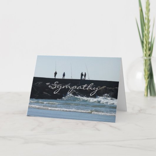 Sympathiekaart voor een vriend die van vissen houd kaart (Voorkant)