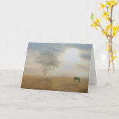 Sympathiekaart voor eigenaar van paarden kaart (Gele Bloem)