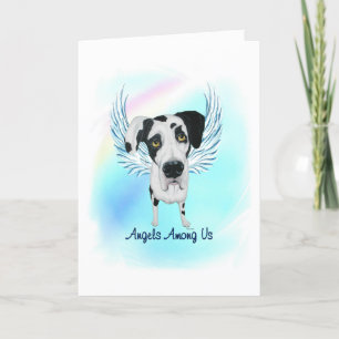 Sympathiekaart voor Great Dane Angel Dog Pet Bedankkaart
