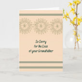 Sympathiekaart voor grootvader kaart (Gele Bloem)