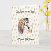 Sympathiekaart voor huisdieren in strand en beige kaart (Gele Bloem)