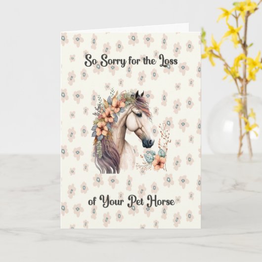 Sympathiekaart voor huisdieren in strand en beige kaart (Gele Bloem)