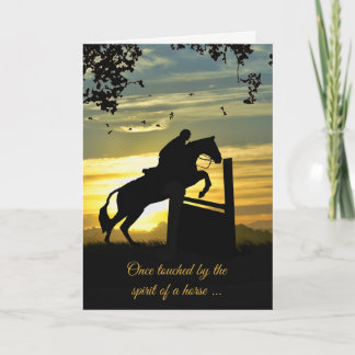 Sympathiekaart voor Hunter Jumper Horse Kaart