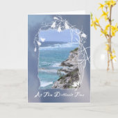 Sympathiekaart voor Husband, Zee Afbeelding Kaart (Gele Bloem)