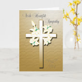 Sympathiekaart voor inkrimpers kaart (Gele Bloem)