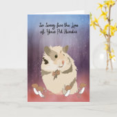 Sympathiekaart voor Pet Hamster Kaart (Gele Bloem)