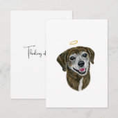 Sympathiekaart voor regenbooghonden bedankkaart (Voorkant / Achterkant)