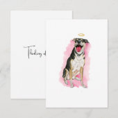 Sympathiekaart voor regenbooghonden bedankkaart (Voorkant / Achterkant)