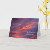 Sympathiekaart voor Sunset Clouds Kaart (Gele Bloem)