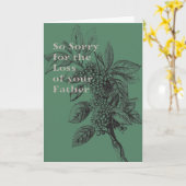 Sympathiekaart voor vader in Groen Kaart (Gele Bloem)