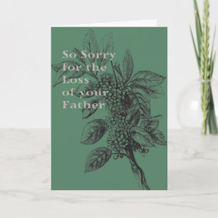 Sympathiekaart voor vader in Groen Kaart